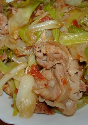 ○美肌に☆豚肉の梅味噌いため○-レシピのメイン写真