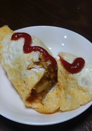カレーリメイク! カレーオムライス-レシピのメイン写真
