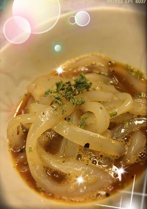 刺身イカのイタリアンカルボナーラ-レシピのメイン写真