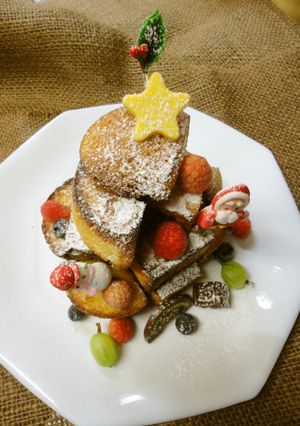 ドーナツパンケーキでクリスマス★-レシピのメイン写真