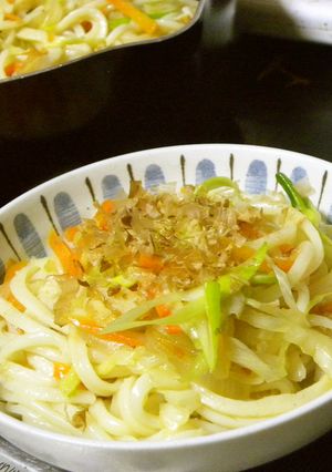 さつま揚げとたっぷり野菜の焼きうどん♡-レシピのメイン写真