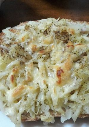 キャベじゃこチーズトースト-レシピのメイン写真
