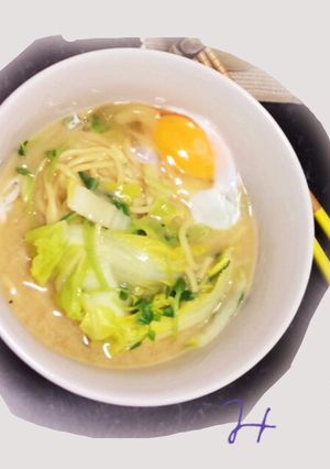 優しい。ヘルシー。マイルド味噌ラーメン-レシピのメイン写真