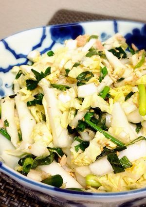 さっぱりチョレギ風★白菜とツナのサラダ-レシピのメイン写真
