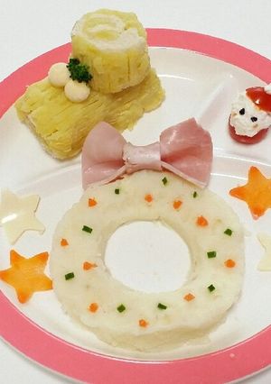 1歳のクリスマスに☆リース-レシピのメイン写真