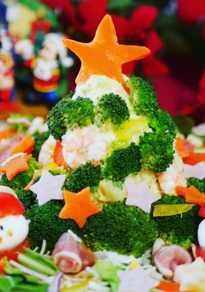 簡単！ポテトサラダDEクリスマスツリー♪-レシピのメイン写真