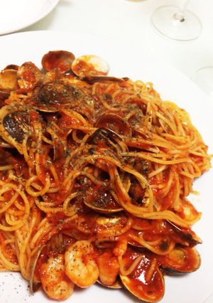 魚介トマトパスタ-レシピのメイン写真