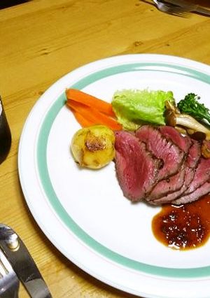 クリスマスまぐろ魚醤で簡単ローストビーフ-レシピのメイン写真