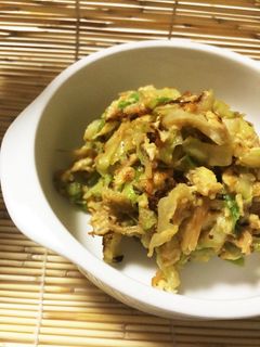 キャベツと卵となめたけの炒め物-レシピのメイン写真