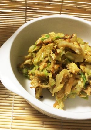キャベツと卵となめたけの炒め物-レシピのメイン写真