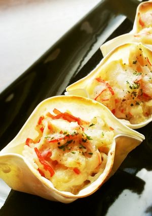 餃子カップで海老のかさ増し焼☆おもてなし-レシピのメイン写真