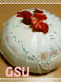 クリスマス ドーム型スポンジケーキ 簡単-レシピのメイン写真