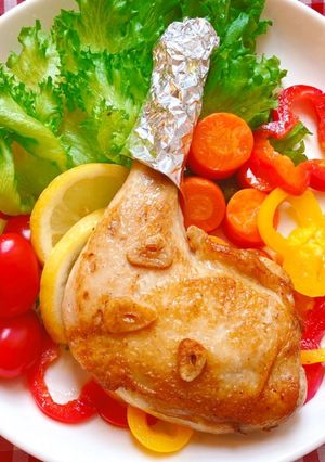 フライパンでチキンレッグ-レシピのメイン写真