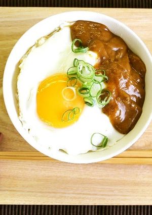 ずぼら飯！～仁丹の食養生カレー玉子添え～-レシピのメイン写真