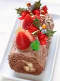 クリスマスケーキ★簡単ブッシュドノエル
