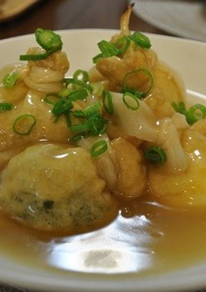 いろいろ巾着の和風煮-レシピのメイン写真