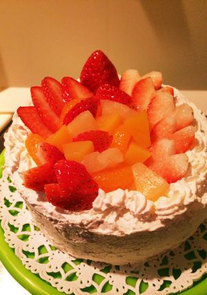 お誕生日ケーキ-レシピのメイン写真