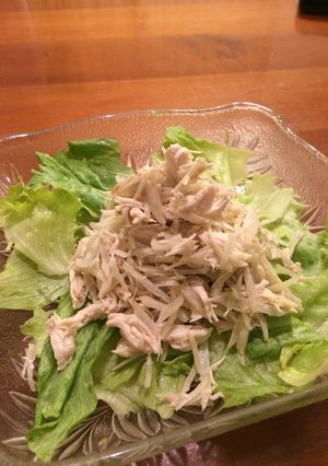 ササミとゴボウのサラダ 塩レモン風味-レシピのメイン写真