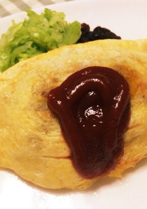 かぼちゃコロッケの具で簡単オムレツ♫-レシピのメイン写真