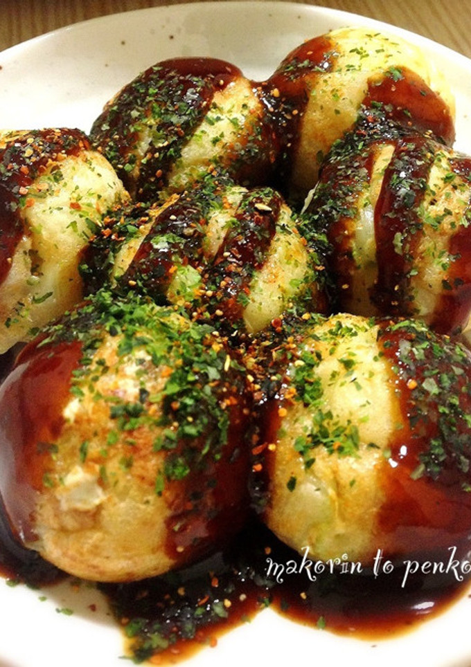 お餅でふわトロッ♫たこ焼き(卵不使用)-レシピのメイン写真