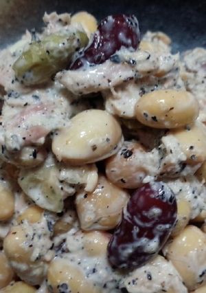 とっても簡単!サラダ豆のツナマヨ和え-レシピのメイン写真