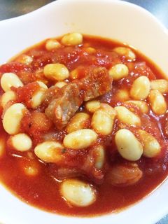 簡単♪ 大豆とトマト煮込み-レシピのメイン写真