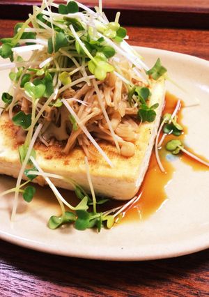 豆腐ステーキ たっぷりきのこのポンかけ-レシピのメイン写真