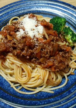 ミートソーススパゲティ♪-レシピのメイン写真