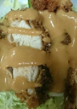 人参スープリメイクでチキンカツのソース!-レシピのメイン写真