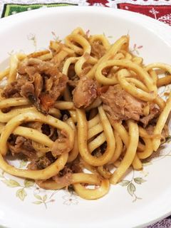 ちゃんちゃん焼きの余りで焼きうどん-レシピのメイン写真
