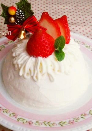 お茶碗で ミニ ドームケーキ☆プリン入り-レシピのメイン写真