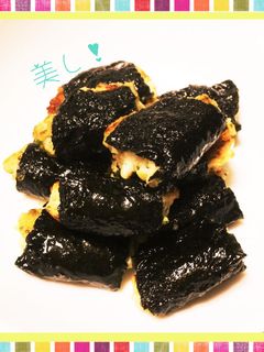 鶏つくねの磯辺焼き-レシピのメイン写真