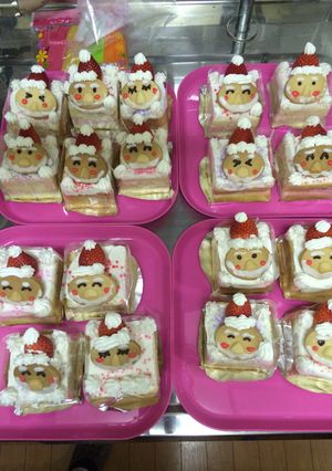 クリスマス サンタクロース ケーキ-レシピのメイン写真