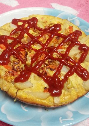 子供大好き！具だくさんオムレツ！-レシピのメイン写真