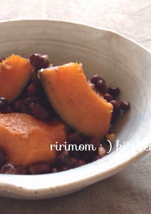メープルシロップで！南瓜と小豆のいとこ煮-レシピのメイン写真