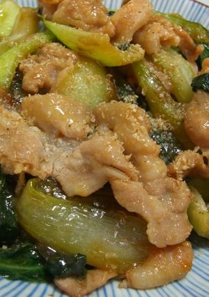 豚肉とチンゲン菜のあんかけ炒め-レシピのメイン写真