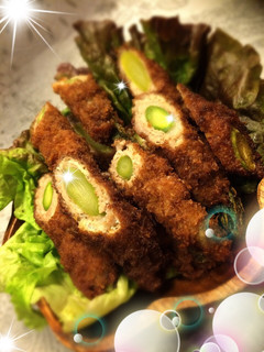 アスパラガスの肉巻きフライ-レシピのメイン写真