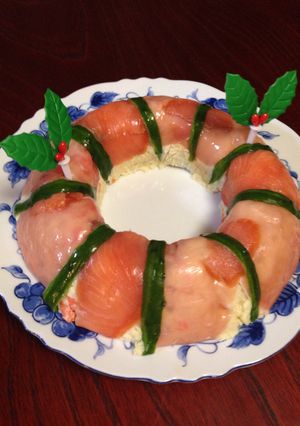 簡単 クリスマス リース風 ポテトサラダ-レシピのメイン写真
