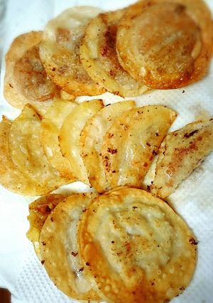 餃子皮ﾘﾒｲｸ&中身が秘密ﾊﾟｰﾃｨ-♥-レシピのメイン写真