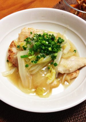 生姜風味で♪白菜とささみのとろとろ煮-レシピのメイン写真