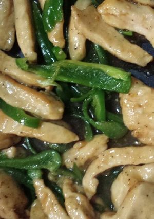 胸肉で簡単！チンジャオロース風炒め-レシピのメイン写真