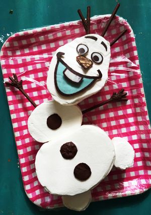 クリスマス☆オラフのケーキ(♡´艸`)-レシピのメイン写真