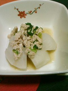 かぶの鶏ひき肉あんかけ-レシピのメイン写真