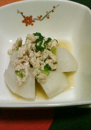 かぶの鶏ひき肉あんかけ-レシピのメイン写真