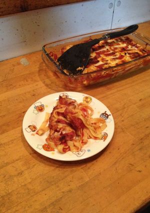 軍隊メシ、パスタのグラタン-レシピのメイン写真