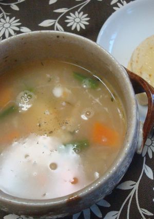 ローストチキンのスープ-レシピのメイン写真