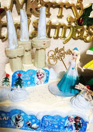 アナと雪の女王 お城のケーキ-レシピのメイン写真