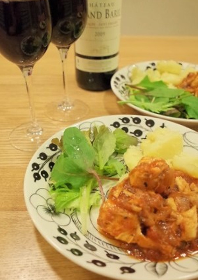 鶏胸肉のとろとろトマト煮込み-レシピのメイン写真