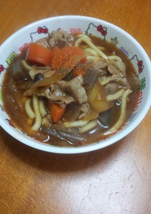 味噌煮込み風豚汁うどん♡-レシピのメイン写真