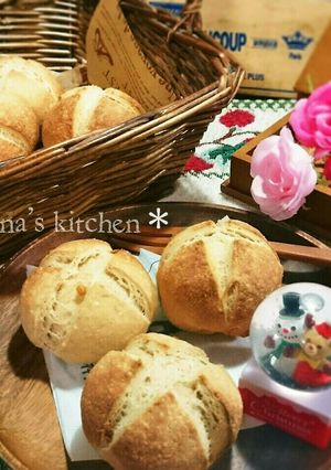 米粉と全粒粉のココナッツミルクパン-レシピのメイン写真